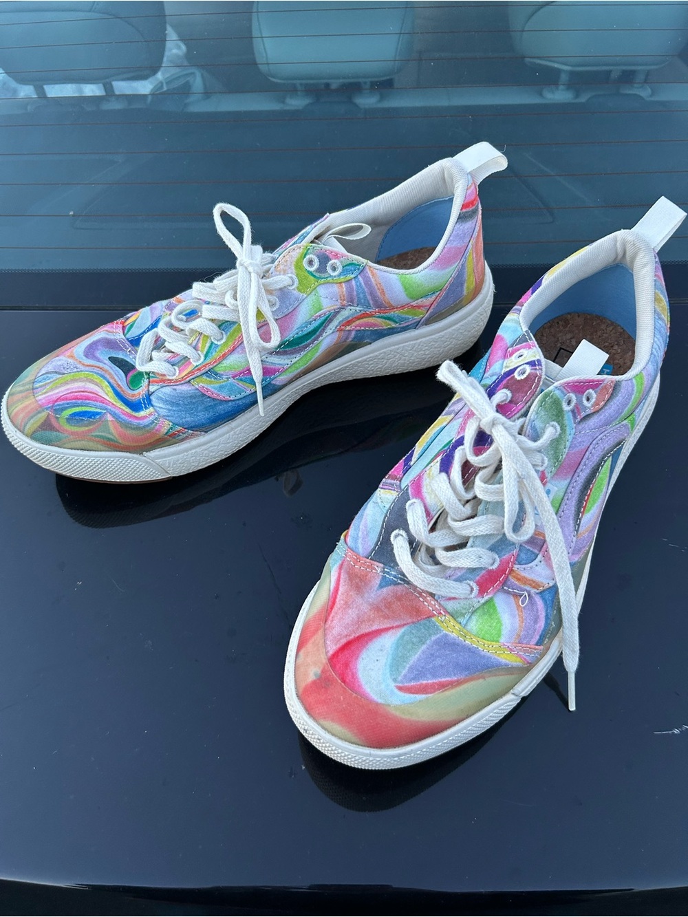 Vans Ultra Range Chris Johanson Multi-Color Lace Up Low Profile Shoes Men 11.5